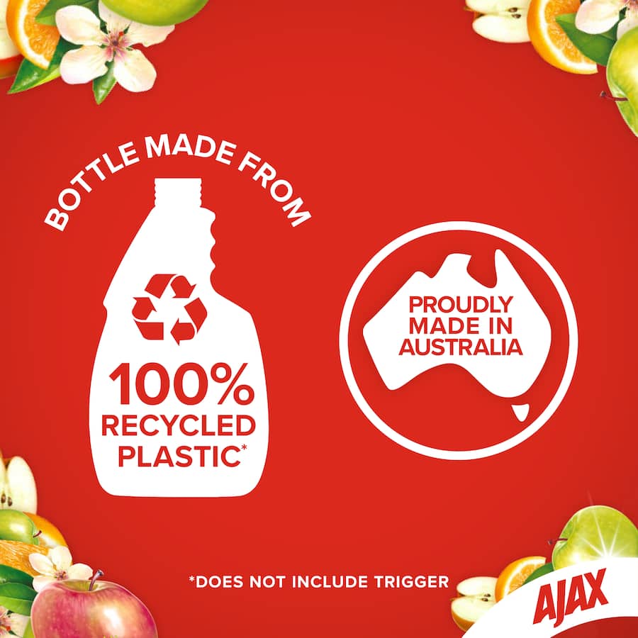 Ajax Spray N Wipe Multipurpose Cleaning Spray Antibacterial Apple & Citrus Trigger 500mL