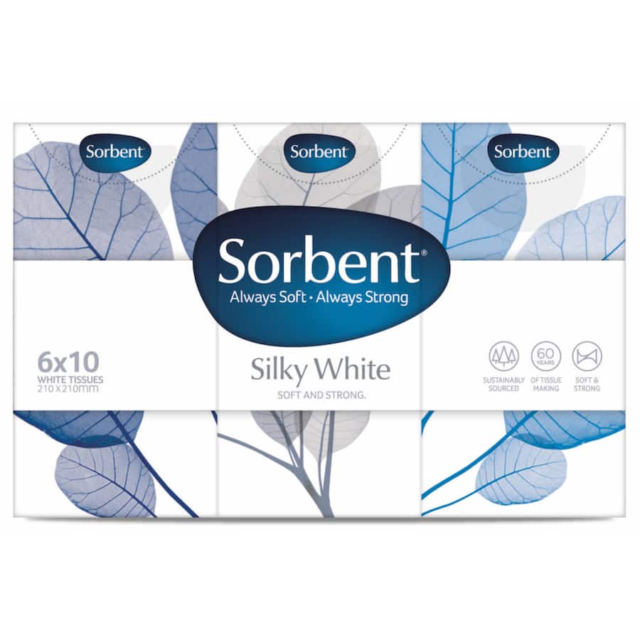 Sorbent Tissues Pocket Pack 4ply 6pack (SMARTFOX)