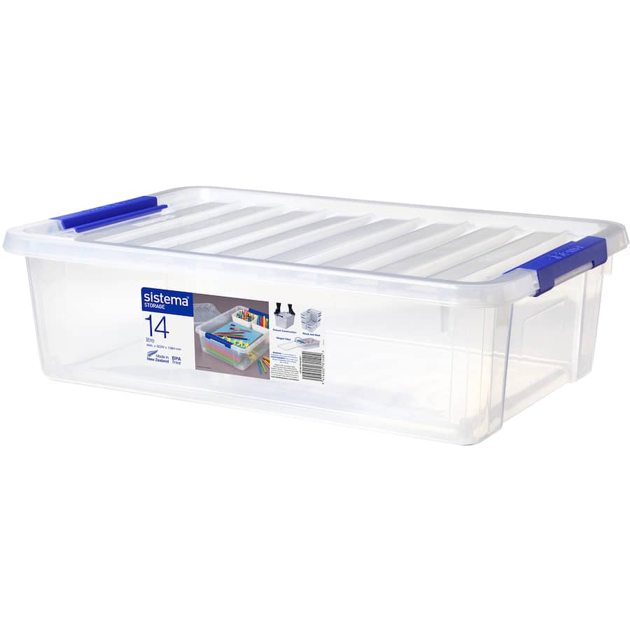 Sistema Storage Box Rectangle With Lid 14L