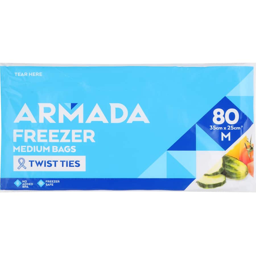 Armada Freezer Bags Medium 80pack