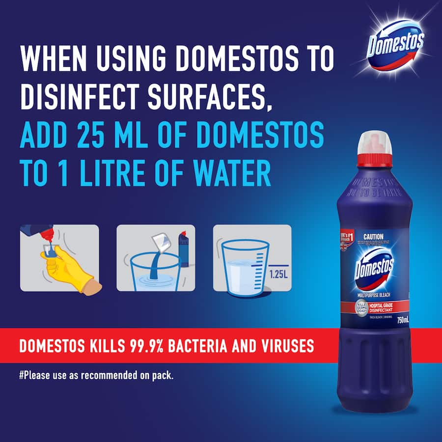 Domestos Multipurpose Bleach Regular 750mL
