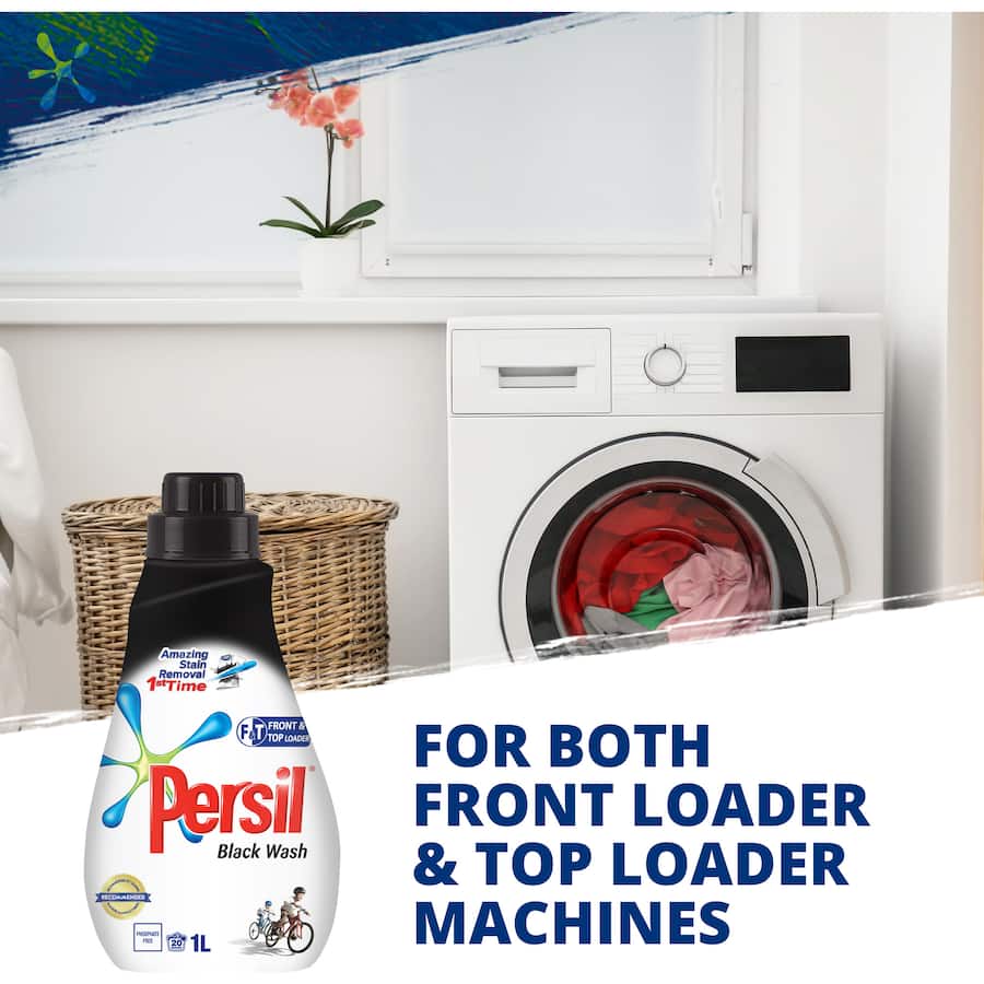 Persil Front & Top Loader Laundry Liquid Black Wash 1L
