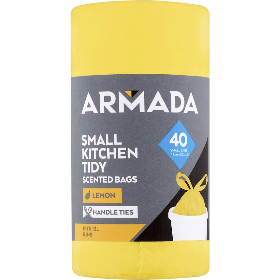 Armada Kitchen Tidy Bags Scented Lavender Or Lemon Roll 40pack