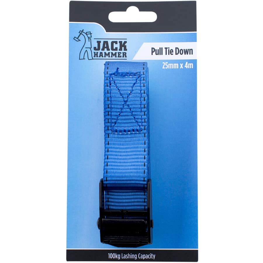 Jack Hammer Pull Tie Down 25mm X 4m 1ea