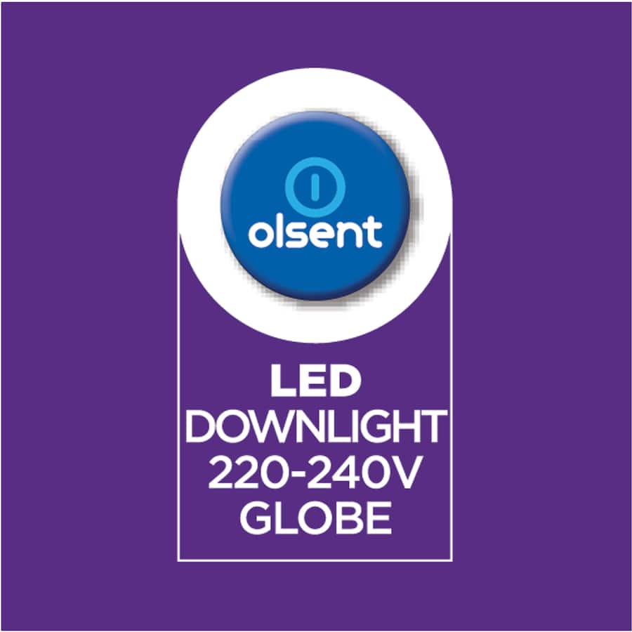 Olsent Down Light Bulb Led Gu10 240v 6w 500lm Cw 2pack