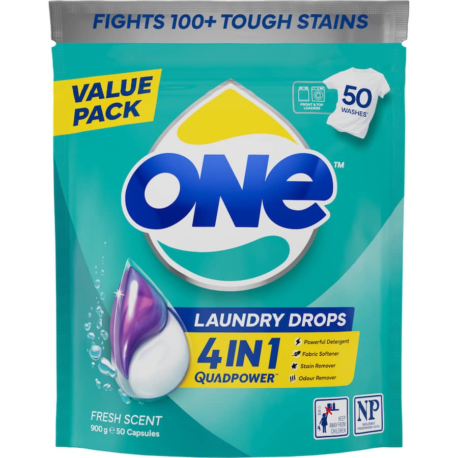 One 4 In 1 Laundry Capsules 50pack