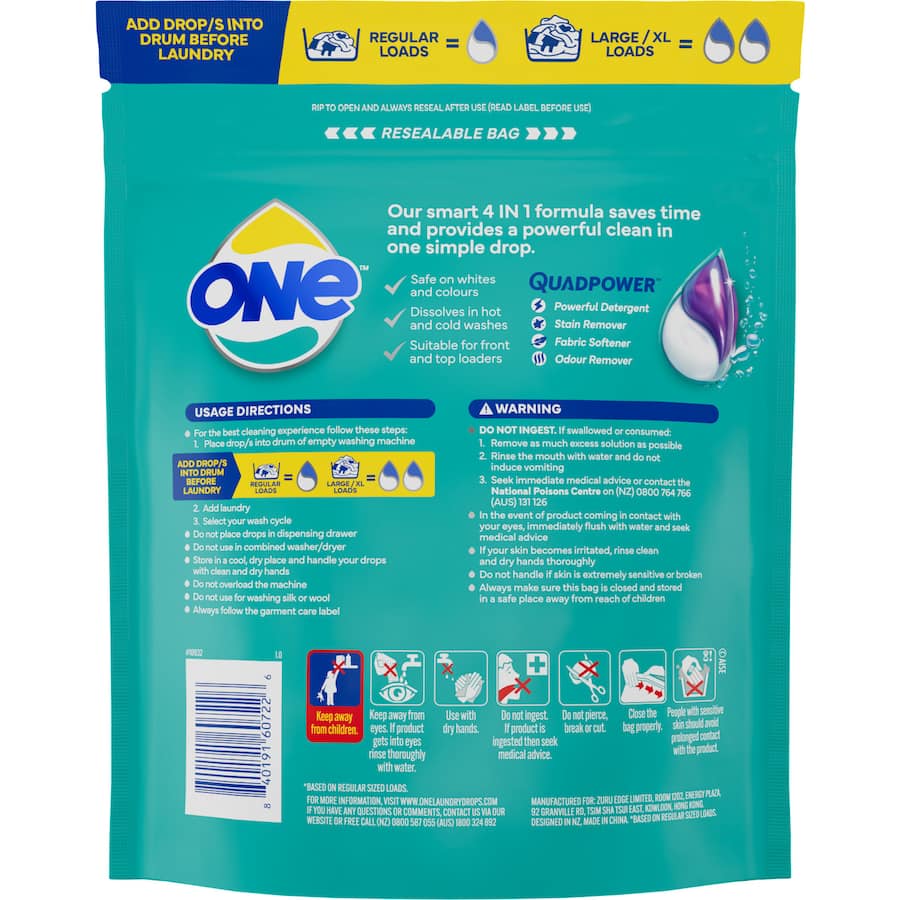 One 4 In 1 Laundry Capsules 50pack