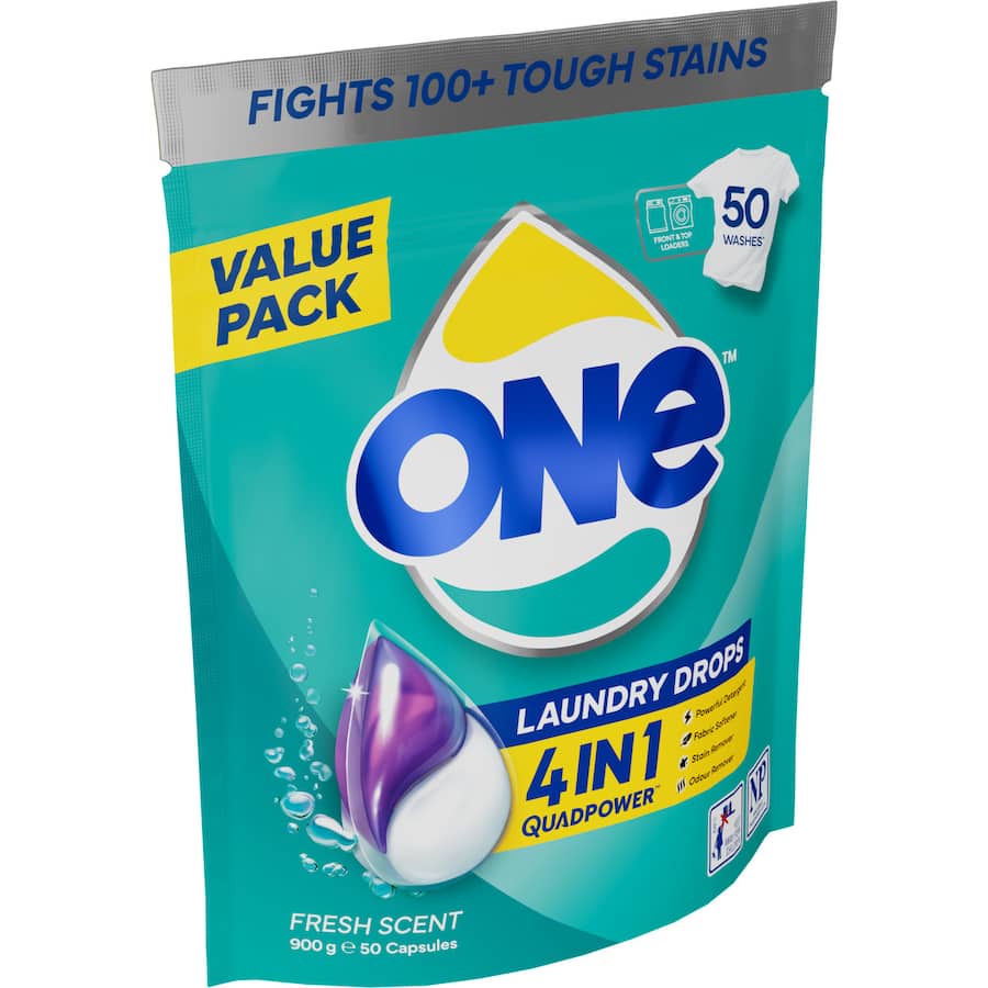 One 4 In 1 Laundry Capsules 50pack