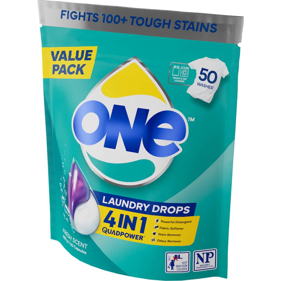 One 4 In 1 Laundry Capsules 50pack
