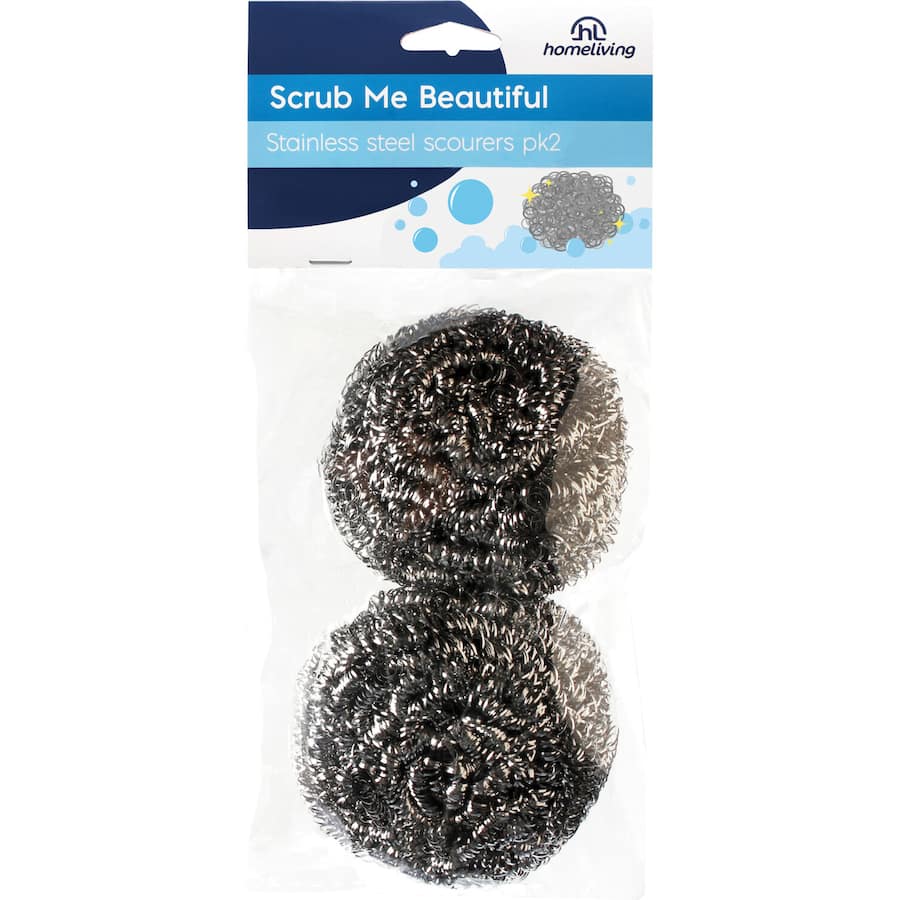 Homeliving Scourers Scrub Me Beautiful 2pack