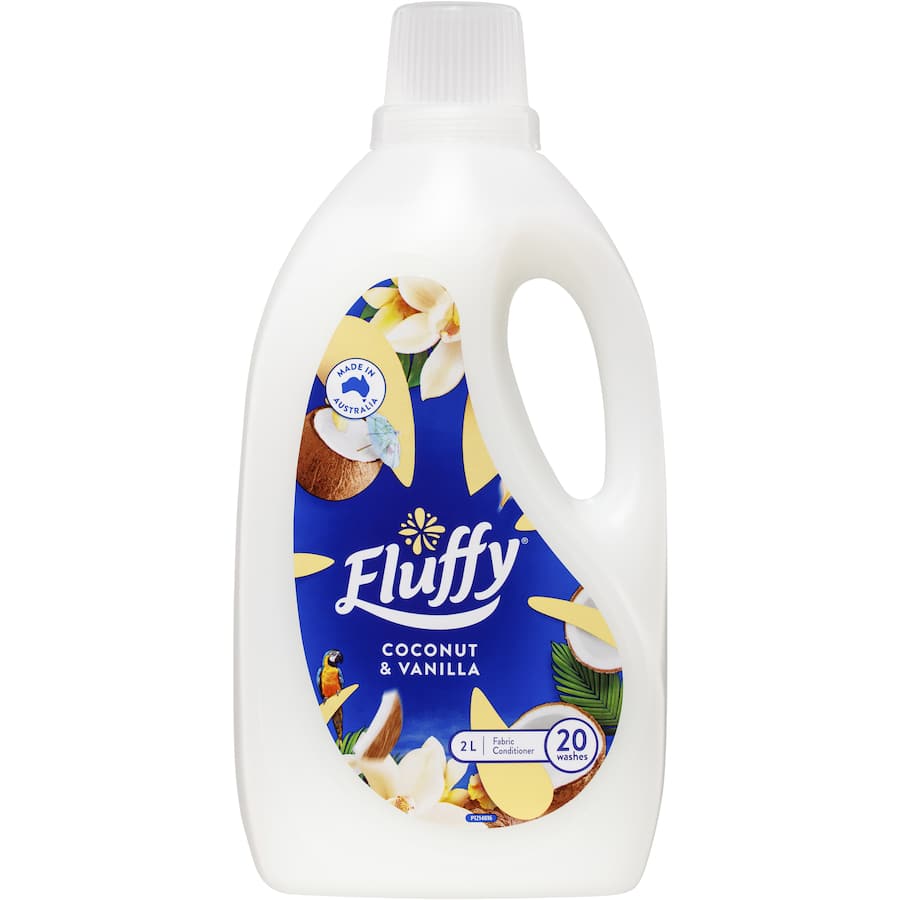 Fluffy Fabric Softener Conditioner Coconut & Vanilla 2L