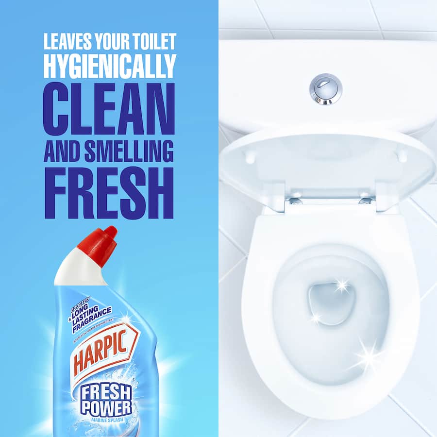 Harpic Toilet Cleaner Fresh Power Marine Splash 700mL