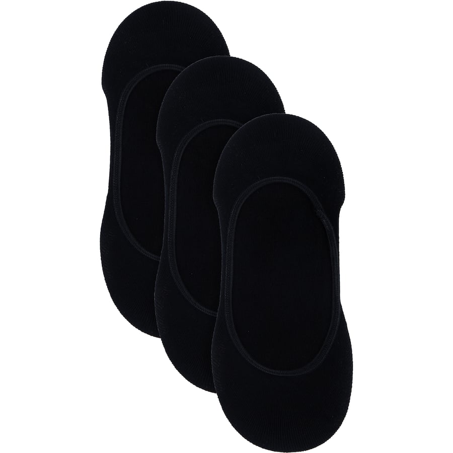Uw Invisible Footlets Ladies Size 5-8 3pack