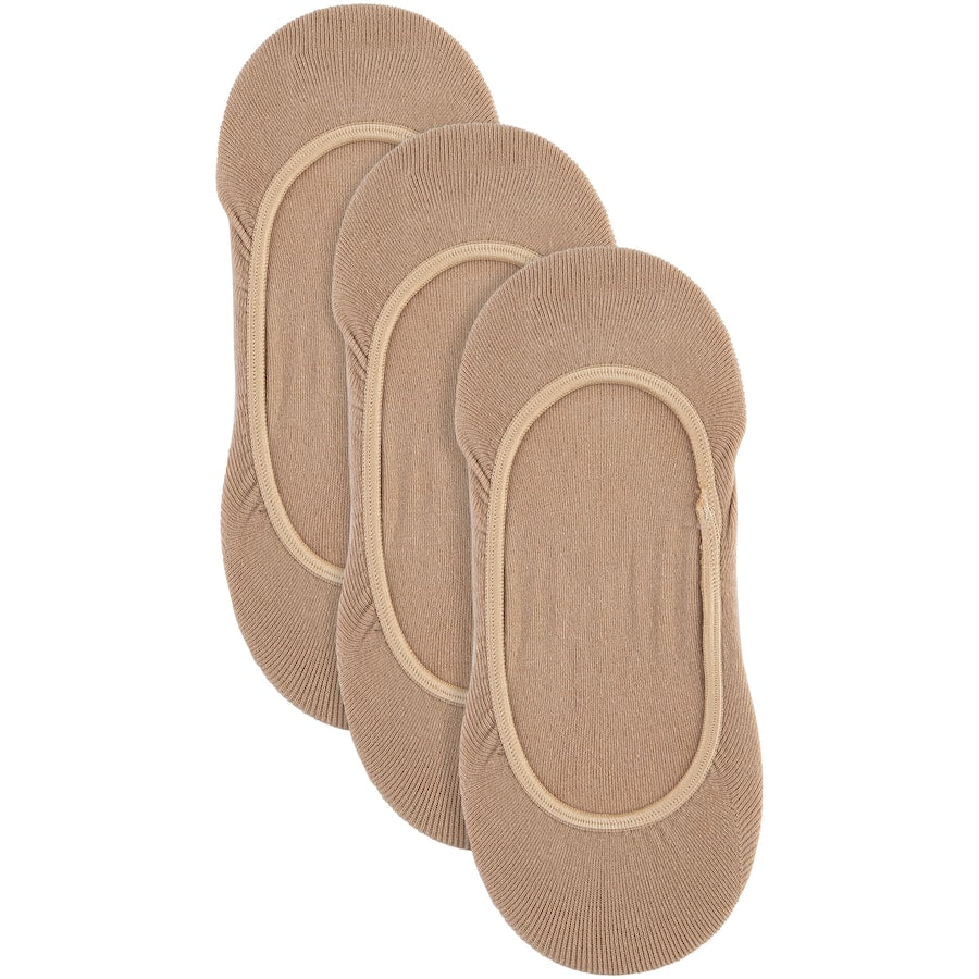 Under Works Ladies Invisible Footlets Skin Size 5-8 3pack