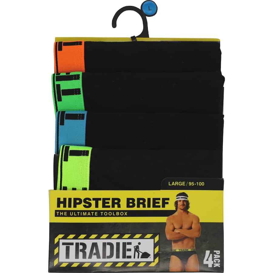 Tradie Mens Underwear Briefs Large 4pack