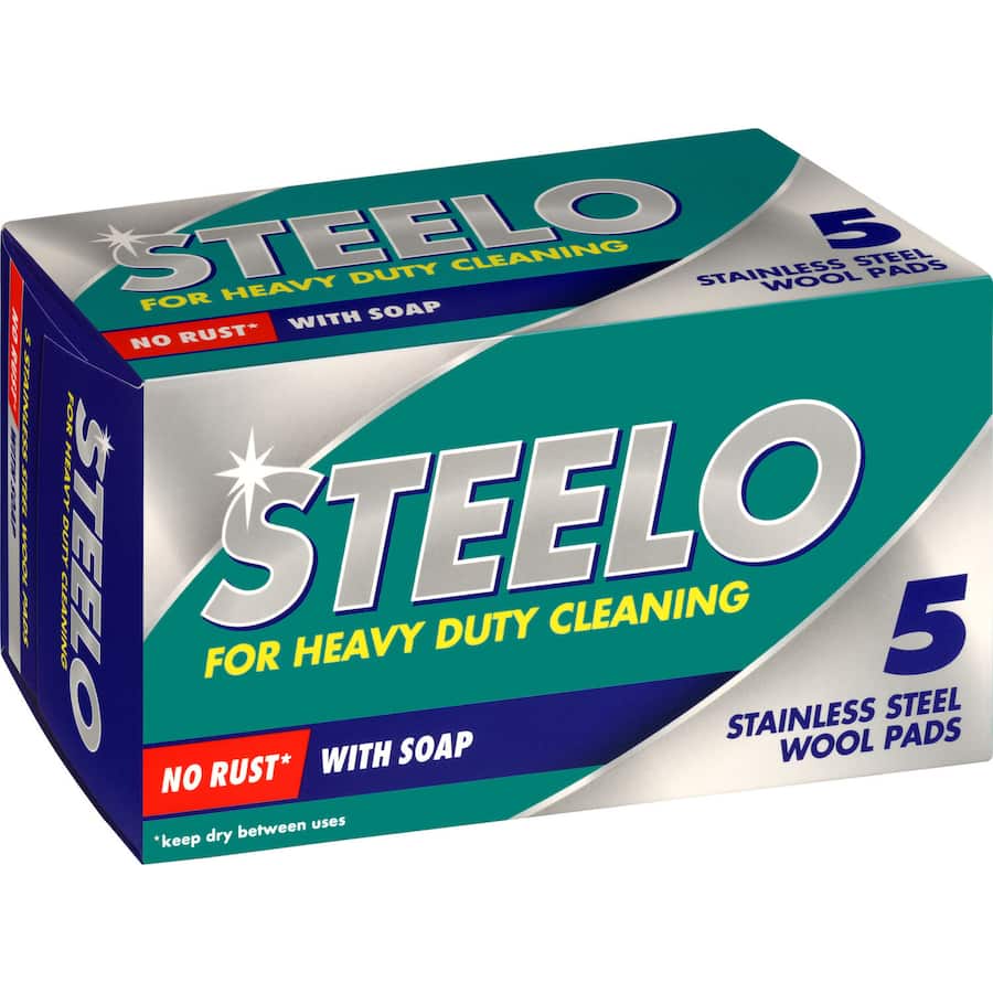 Steelo Stainless Soap Pads No Rust 5pack