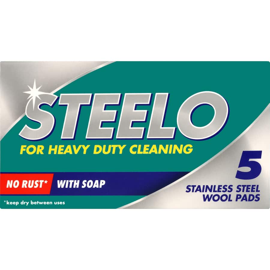Steelo Stainless Soap Pads No Rust 5pack