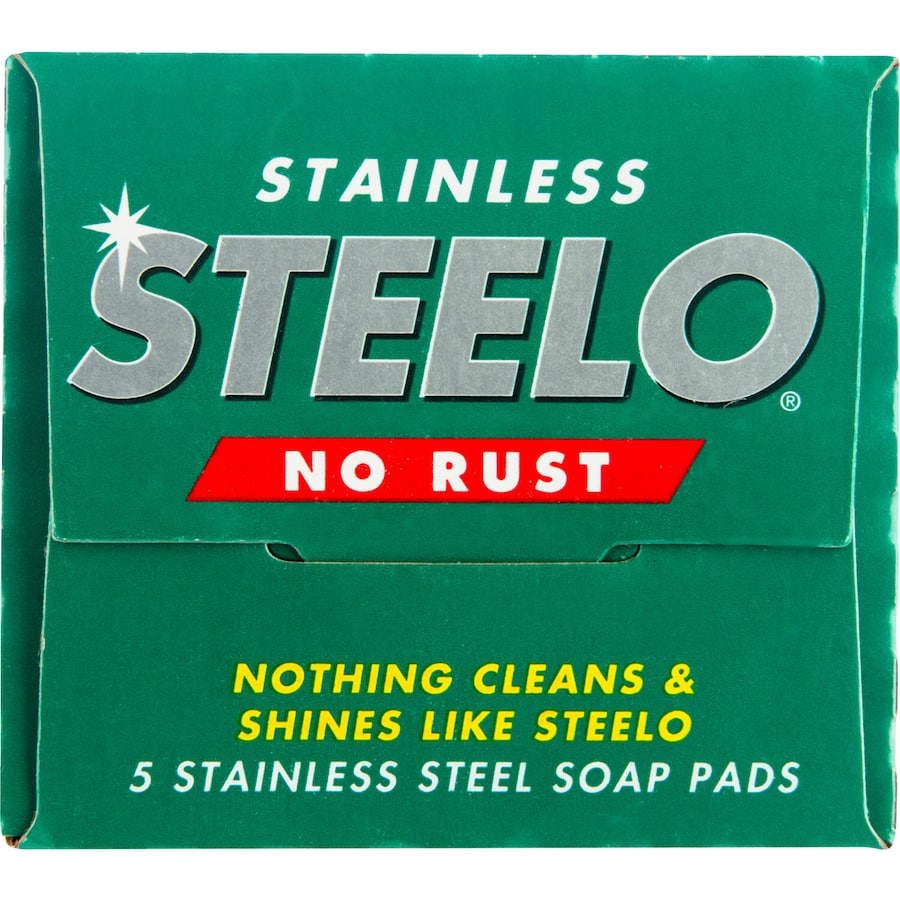 Steelo Stainless Soap Pads No Rust 5pack