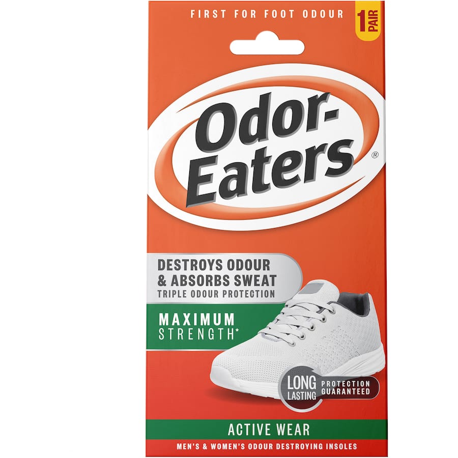 Odor Eaters Insoles Active Wear Maximum Strength 1pr