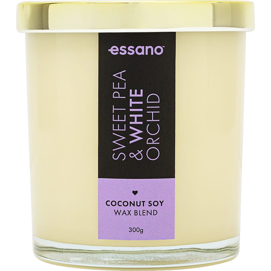 Essano Scented Candle Sweet Pea & Orchid 300g