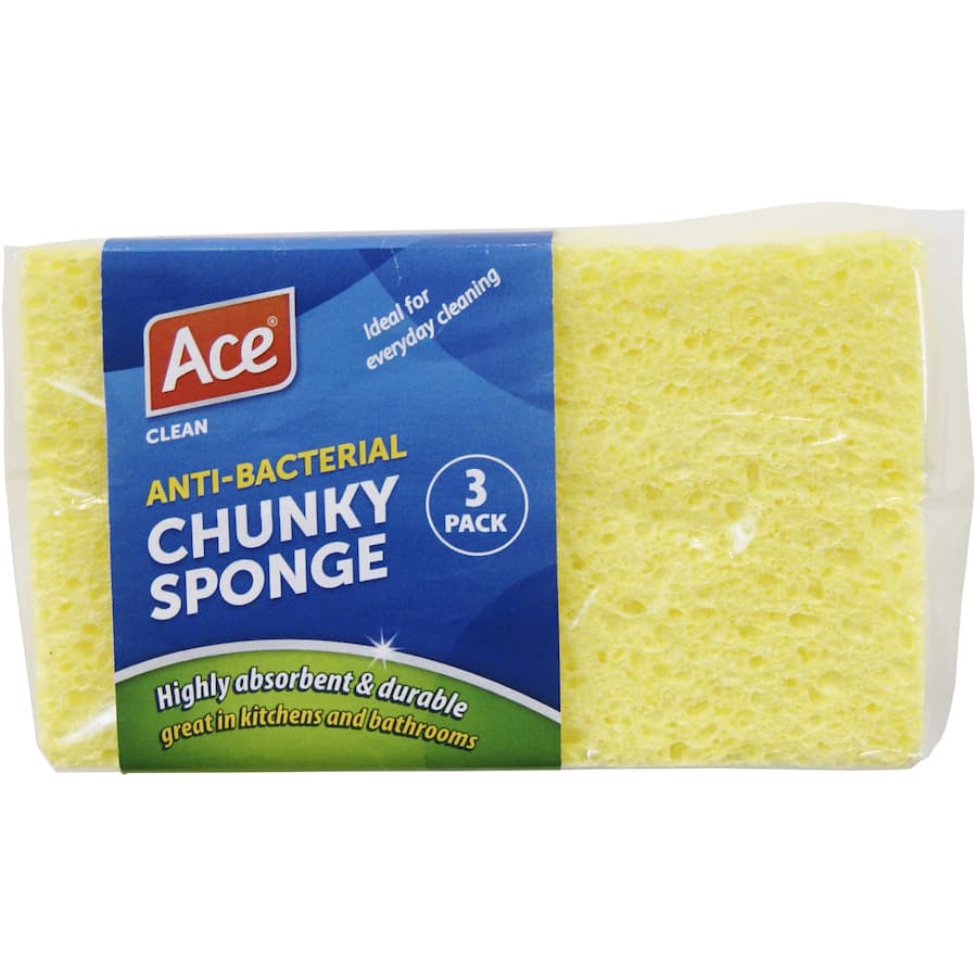 Ace Sponges Chunky 3pack