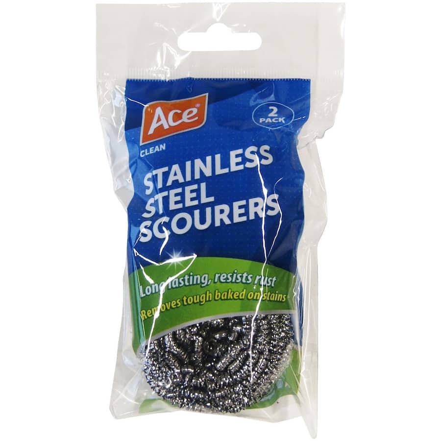 Ace Scourer Stainless Steel 2pack