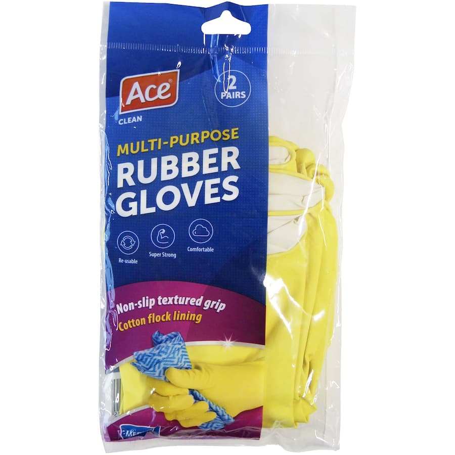 Ace Gloves Medium Twin pk
