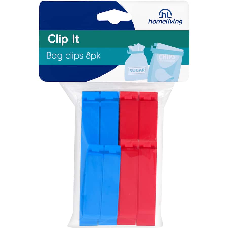 Homeliving Bag Clips Clip It 8pack
