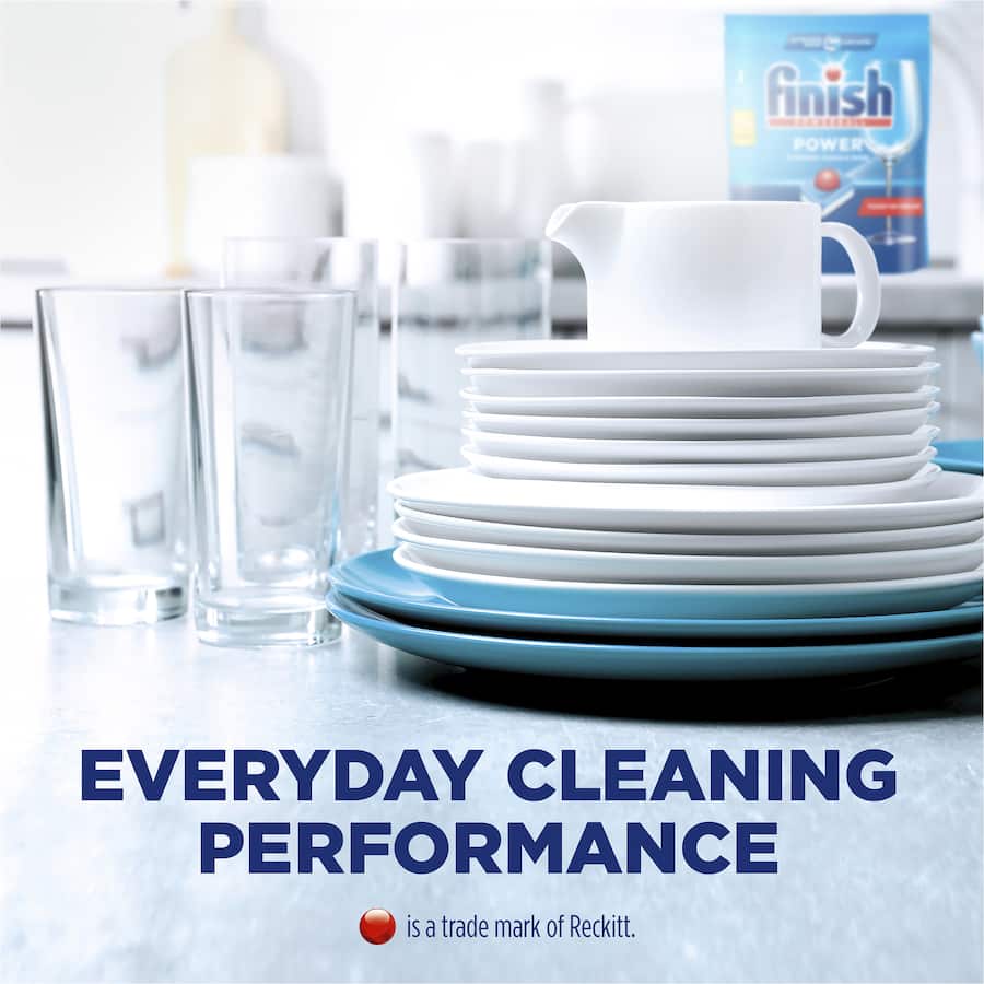 Finish Dishwasher Tablets Power All In 1 Lemon 40pack