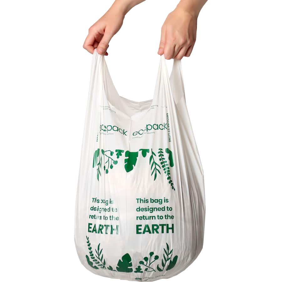 Ecopack Compostable Bin Liners Medium 27L 20pack