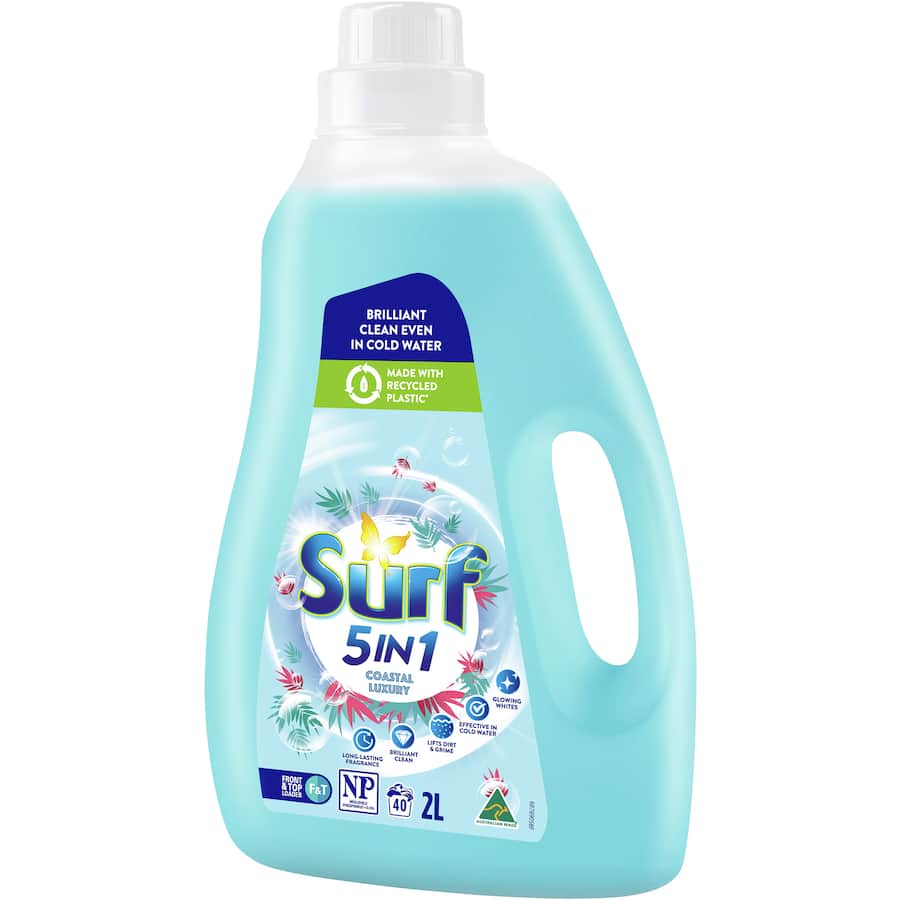 Surf Washing Liquid Coastal Luxury 40 Washes Bottle 2L