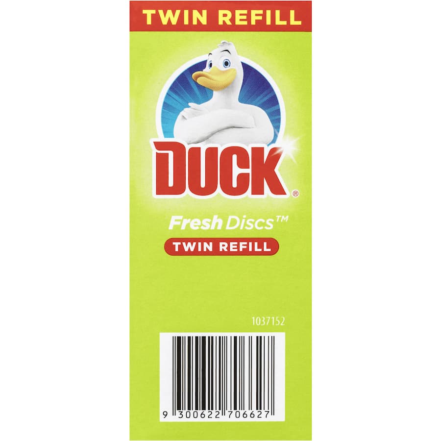 Duck Fresh Discs Toilet Flush Lime 36g Refill 2pack