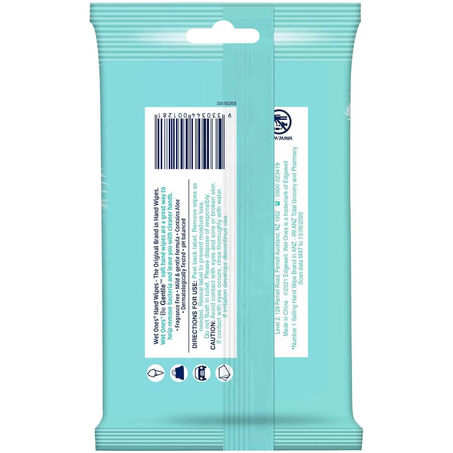Wet Ones Wet Wipes Gentle Travel Pack 15pack (SMARTFOX)