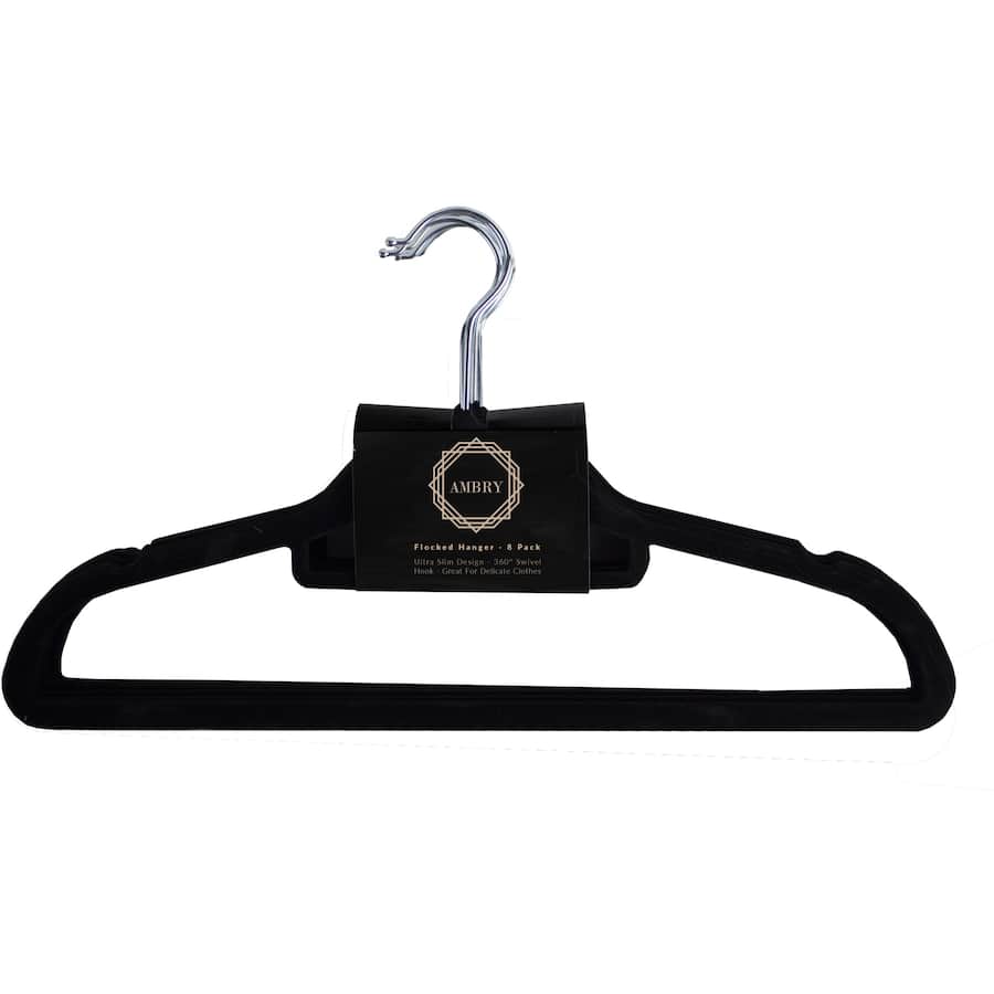 Ambry Coat Hangers Flocked 8pack