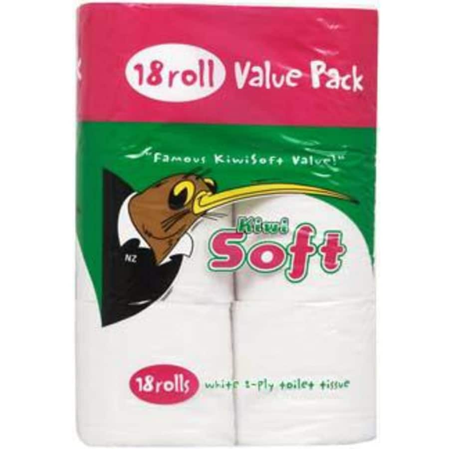 Kiwi Soft Toilet Paper 18pk White