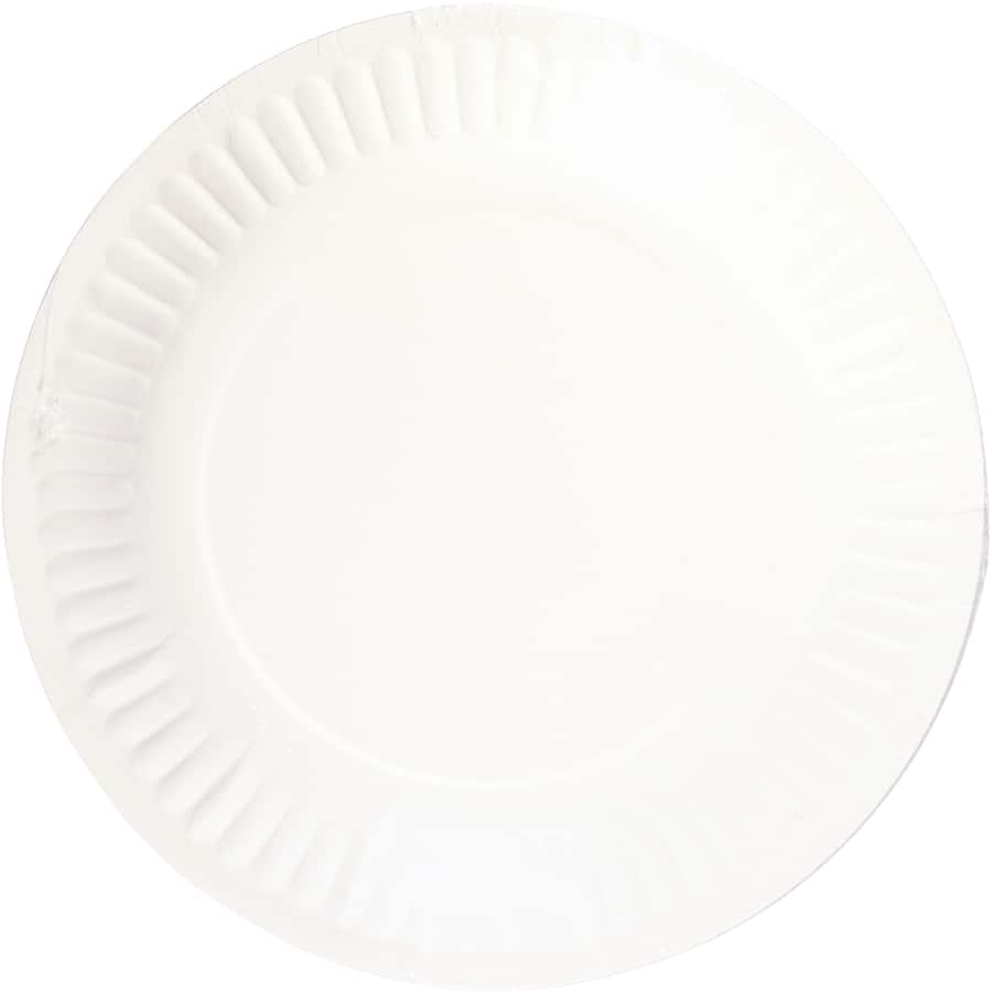 Essentials Side Paper Plates Uncoated 18.3cm Wide 20pack