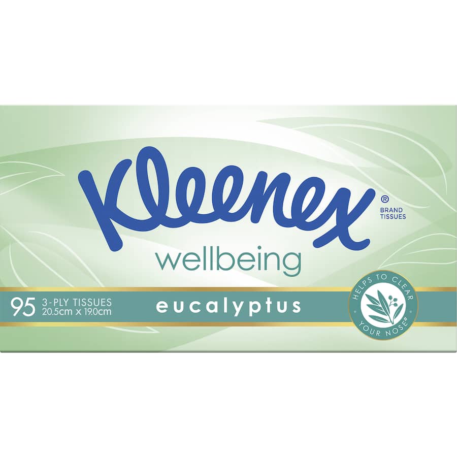 Kleenex Extra Care Tissues Eucalyptus Box 95pack (SMARTFOX)