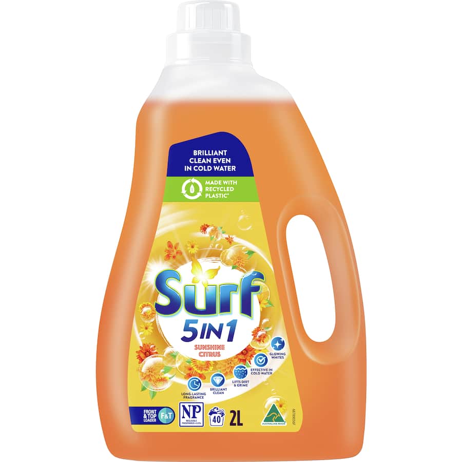Surf Front & Top Loader Laundry Liquid Sunshine 2L