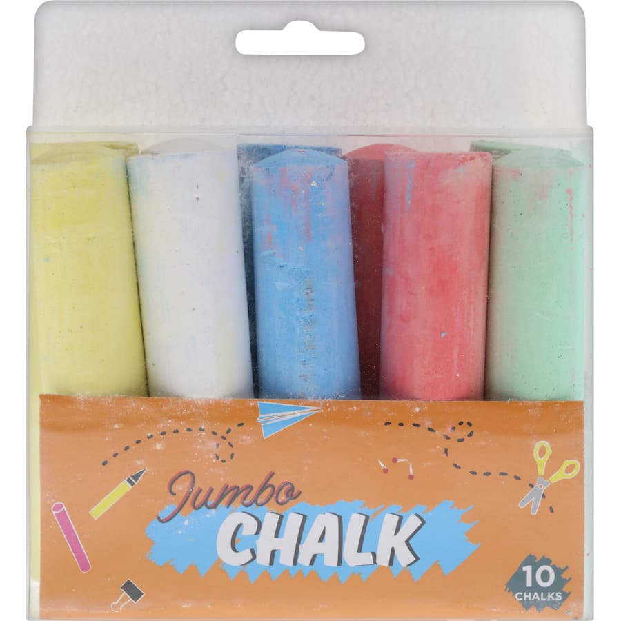 Woolworths Chalk Kids Jumbo 10pack