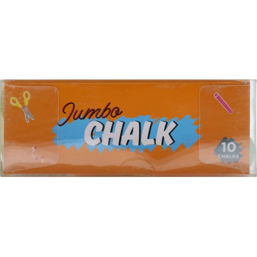 Woolworths Chalk Kids Jumbo 10pack