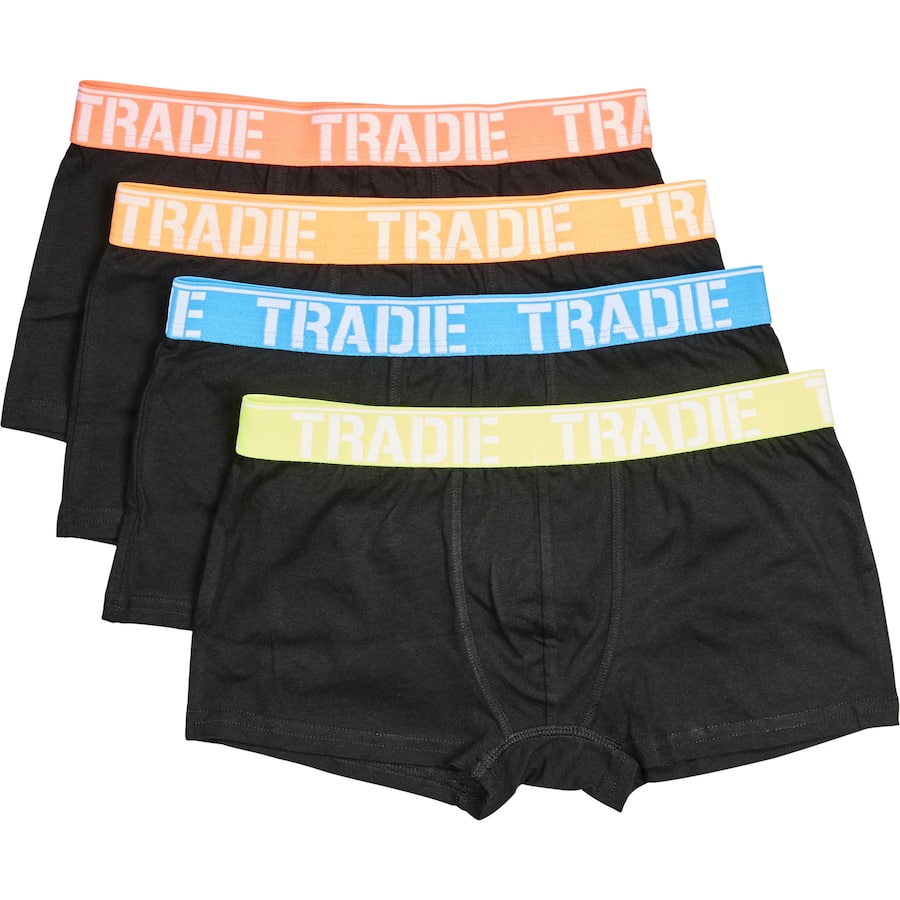 Tradie Kids Underwear Trunk Size 10-12 4pack