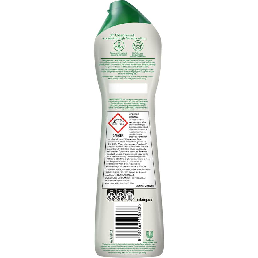 Jif Cream Surface Cleaner Original 500mL