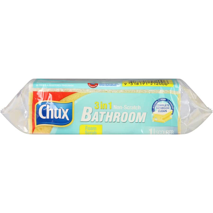 Chux Scourer 3 N 1 Bathroom Foam Scrub