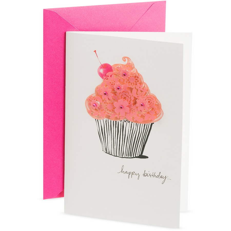 Hallmark Birthday Card Laser Cupcake
