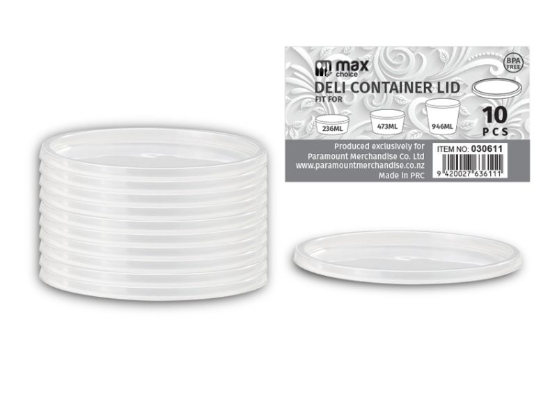 Universal Size Lid for Reusable Deli Container (500pcs)