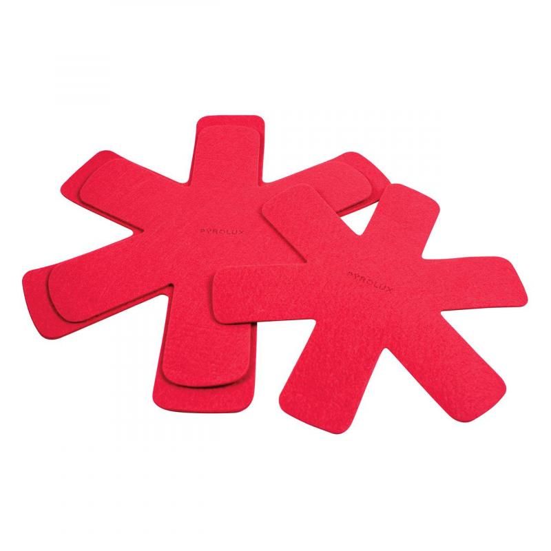 Pyrolux Pan And Pot Protector Red Set Of 3 - 28/33/38cm