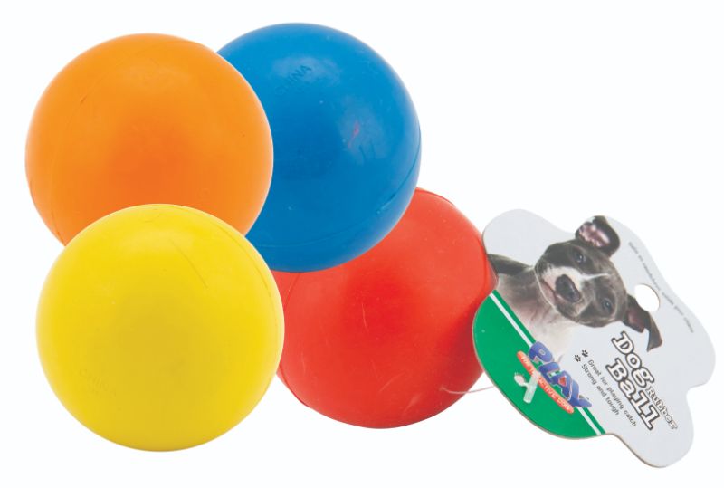 Dog Rubber Ball - Solid (Set of 3)