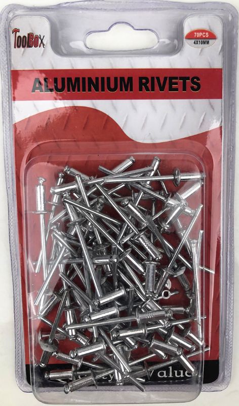 Aluminum Rivets - 4 X 10mm (12 Packs)