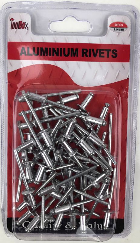 Aluminum Rivets - 4.8 X 10mm (12 Packs)