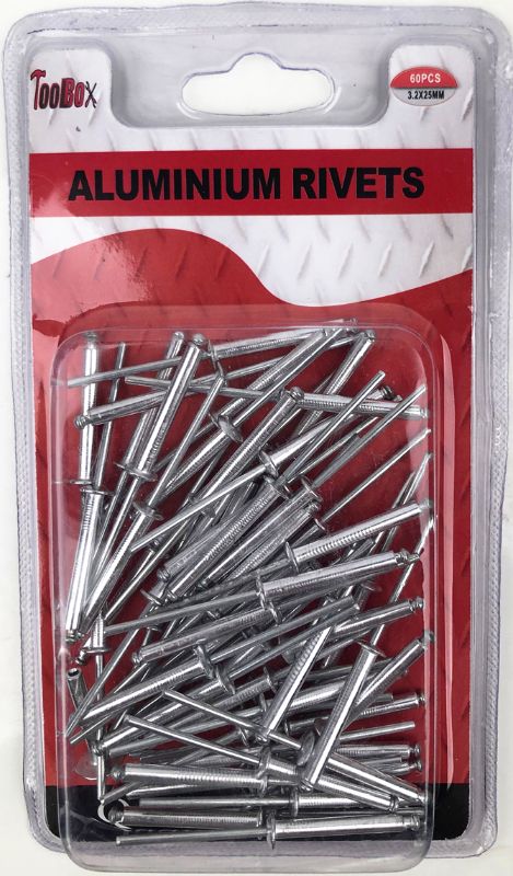Aluminum Rivets - 3.2 X 25mm (12 Packs)